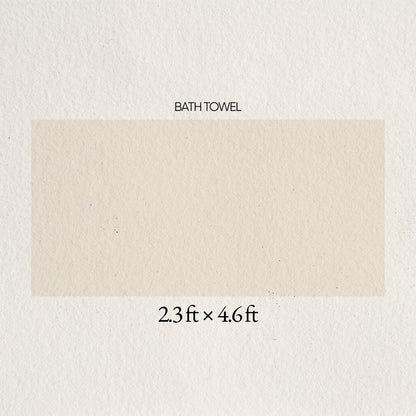 Mellow 100% Cotton Bath Towel, 350 GSM, Solid, Light Brown