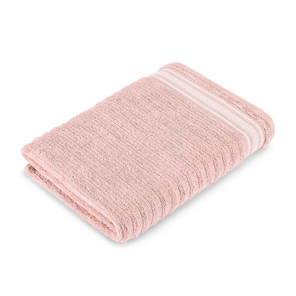 Mellow 100% Cotton Bath Towel, 350 GSM, Solid, Light Pink
