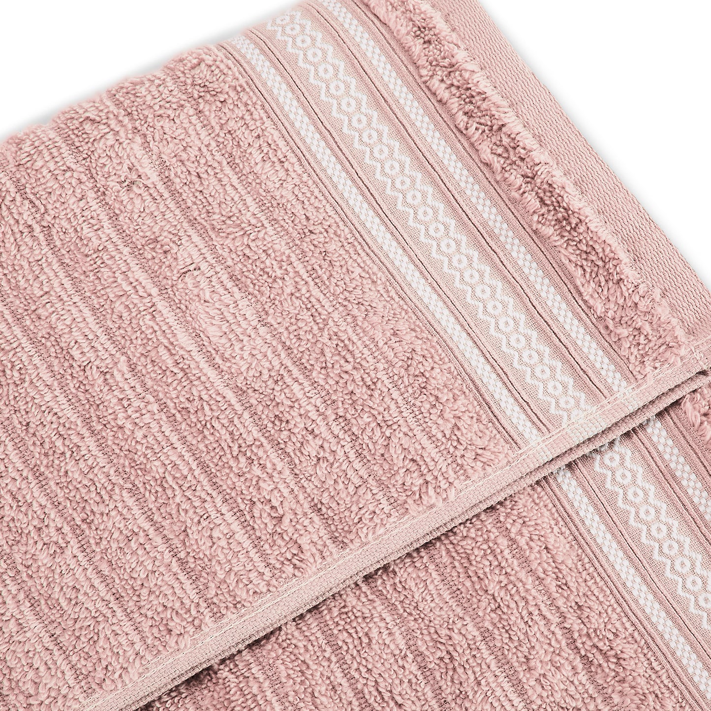 Mellow 100% Cotton Bath Towel, 350 GSM, Solid, Light Pink