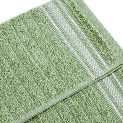 Mellow 100% Cotton Bath Towel, 350 GSM, Solid, Light Green