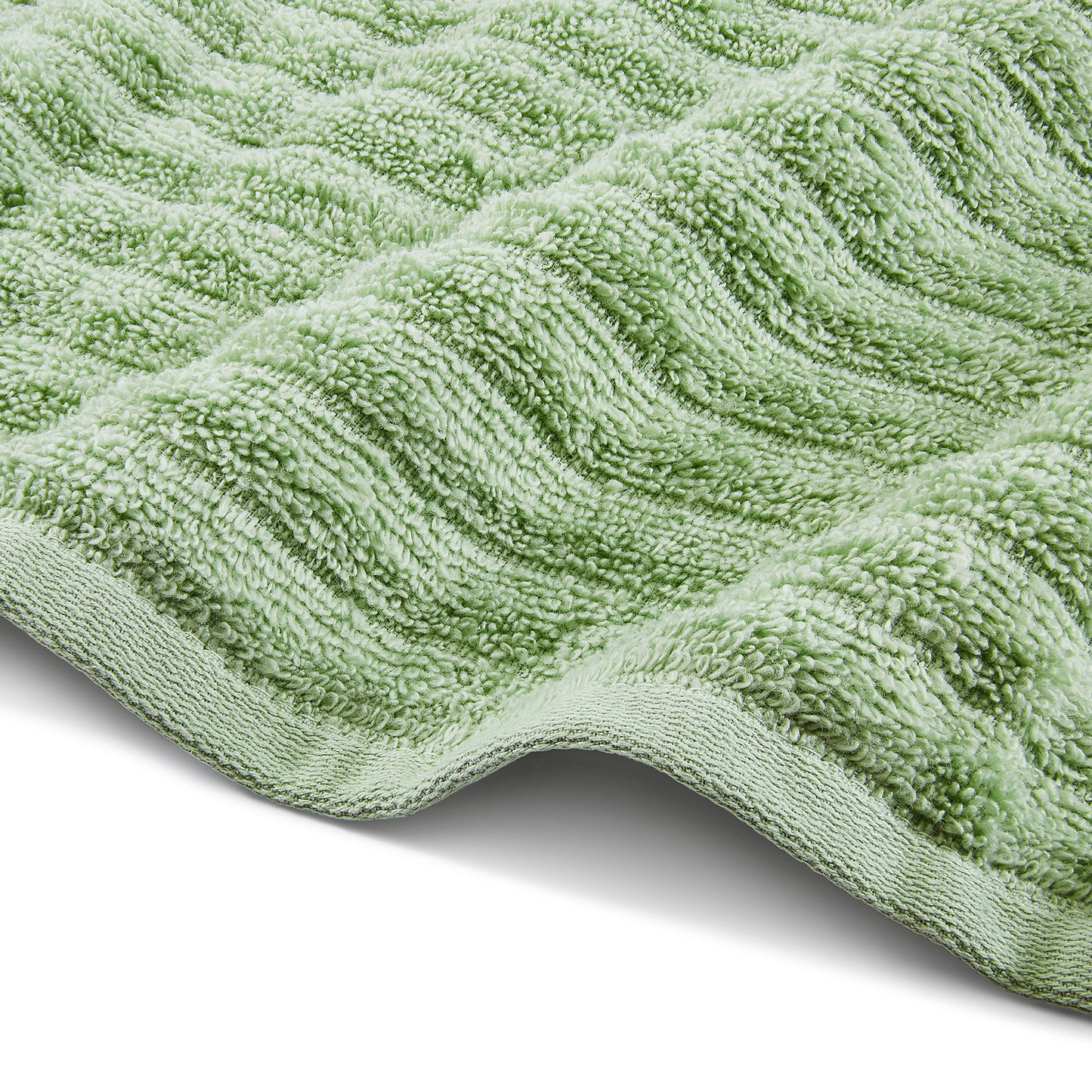 Mellow 100% Cotton Bath Towel, 350 GSM, Solid, Light Green