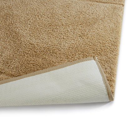 Airsoft Polyester Small Bath Mat, 1552 GSM, Solid, Yellow