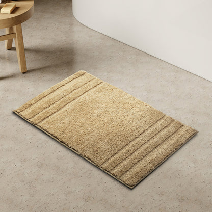 Airsoft Polyester Large Bath Mat, 1539 GSM, Solid, Yellow