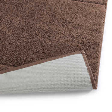 Airsoft Polyester Large Bath Mat, 1539 GSM, Solid, Dark Brown