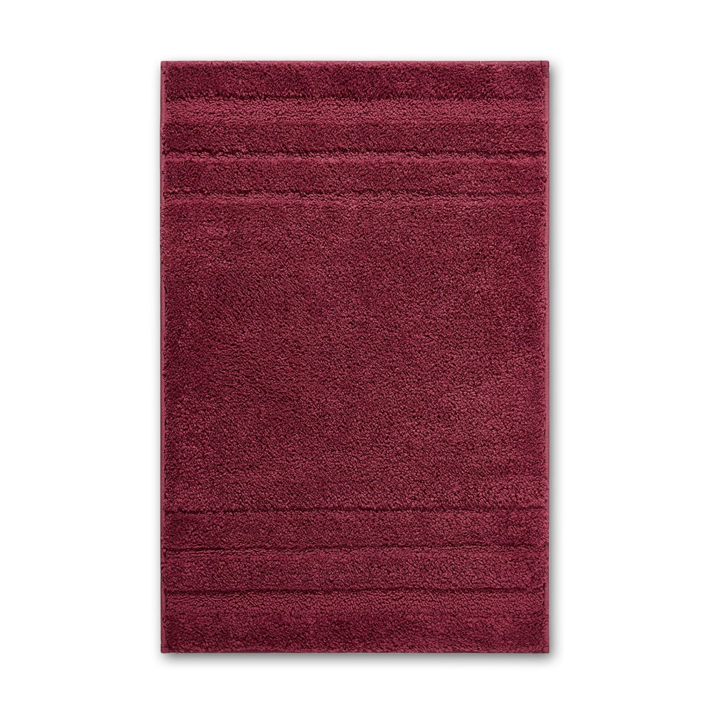 Airsoft Polyester Large Bath Mat, 1539 GSM, Solid, Dark Red