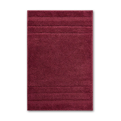 Airsoft Polyester Large Bath Mat, 1539 GSM, Solid, Dark Red