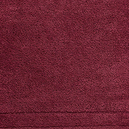 Airsoft Polyester Large Bath Mat, 1539 GSM, Solid, Dark Red
