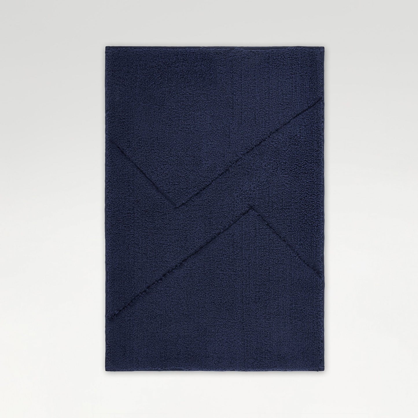 Swift Flow Polyester Small Bath Mat, 1677 GSM, Solid, Navy
