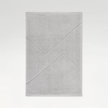 Swift Flow Polyester Small Bath Mat, 1677 GSM, Solid, Silver