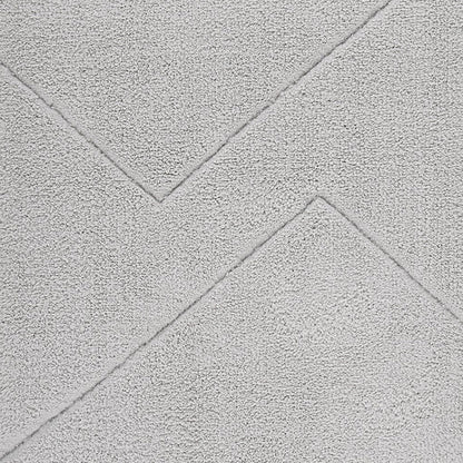 Swift Flow Polyester Small Bath Mat, 1677 GSM, Solid, Silver