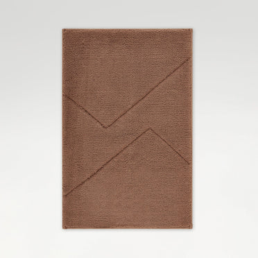 Swift Flow Polyester Small Bath Mat, 1677 GSM, Solid, Dark Brown