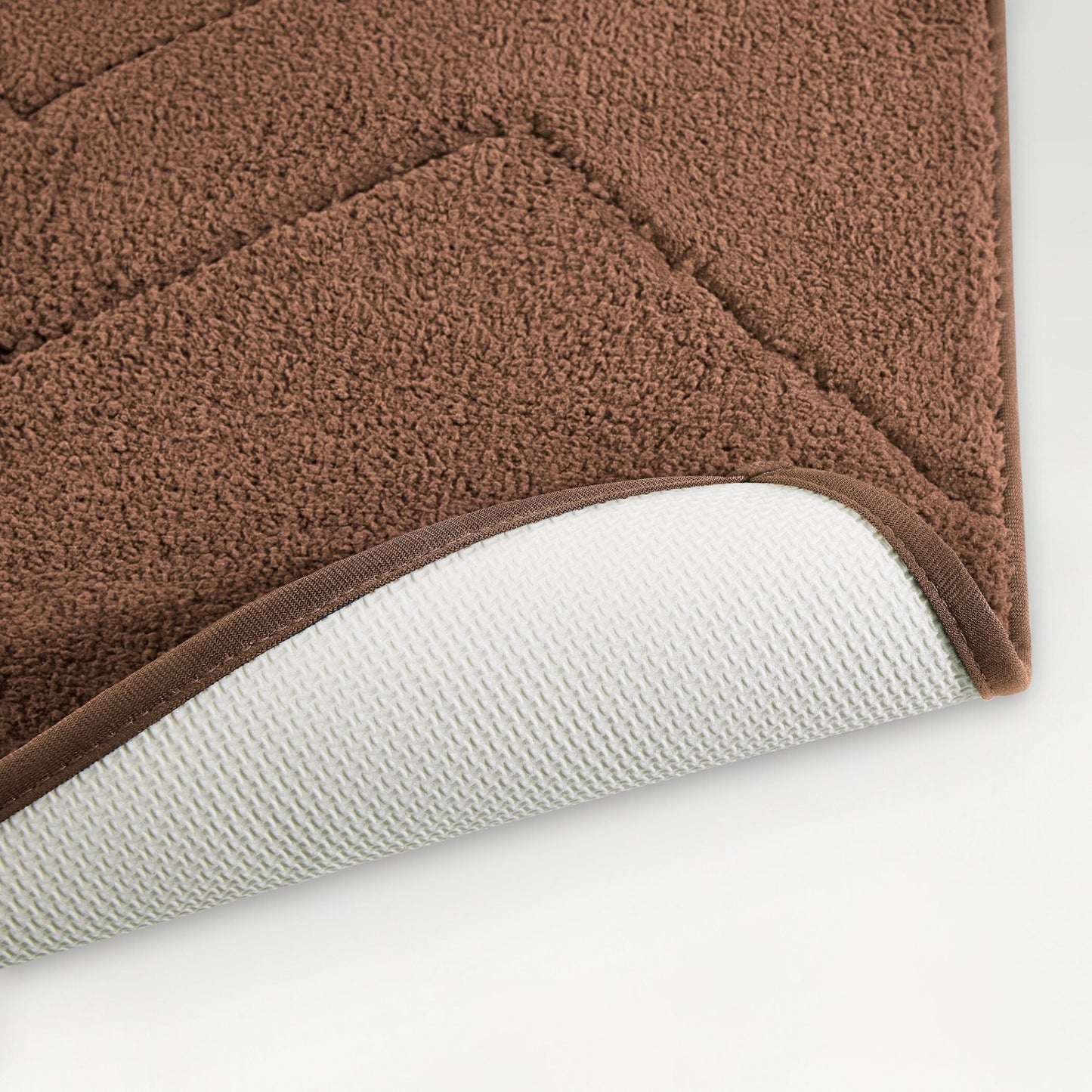Swift Flow Polyester Small Bath Mat, 1677 GSM, Solid, Dark Brown