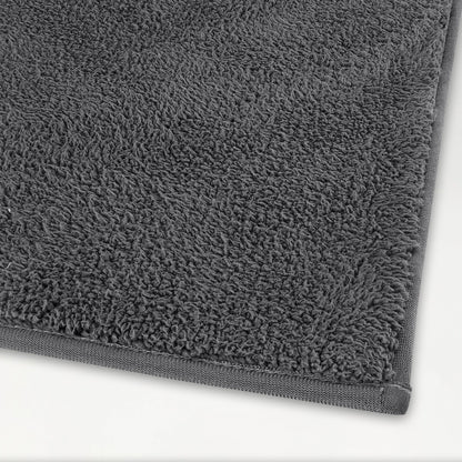 Swift Flow Polyester Small Bath Mat, 1677 GSM, Solid, Light Grey