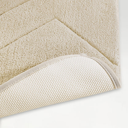 Swift Flow Polyester Small Bath Mat, 1677 GSM, Solid, Light Brown