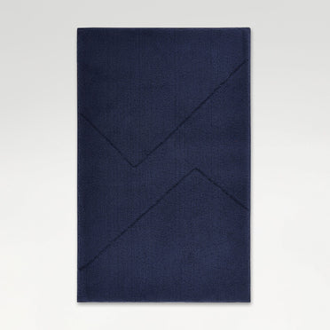 Swift Flow Polyester Large Bath Mat, 1659 GSM, Solid, Navy