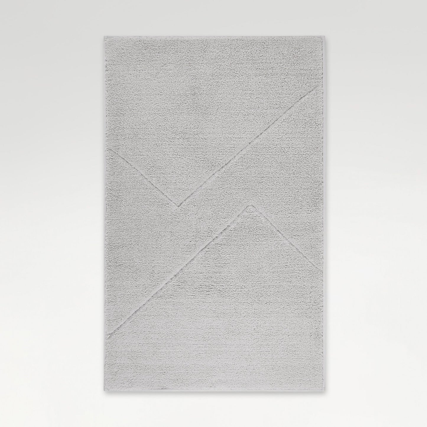 Swift Flow Polyester Large Bath Mat, 1659 GSM, Solid, Silver