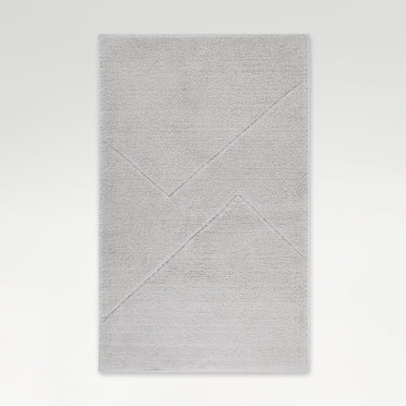 Swift Flow Polyester Large Bath Mat, 1659 GSM, Solid, Silver