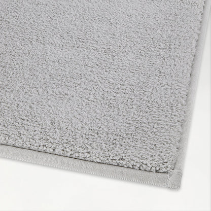 Swift Flow Polyester Large Bath Mat, 1659 GSM, Solid, Silver