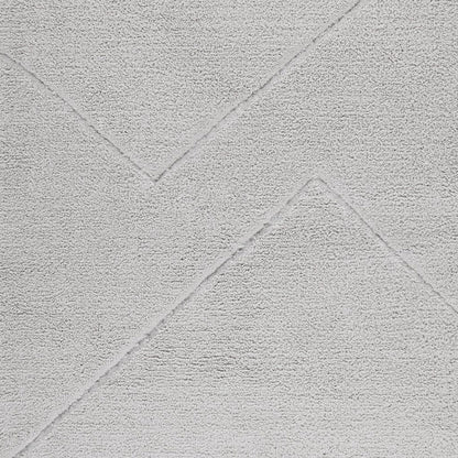 Swift Flow Polyester Large Bath Mat, 1659 GSM, Solid, Silver