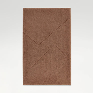 Swift Flow Polyester Large Bath Mat, 1659 GSM, Solid, Dark Brown