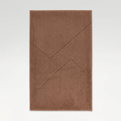Swift Flow Polyester Large Bath Mat, 1659 GSM, Solid, Dark Brown