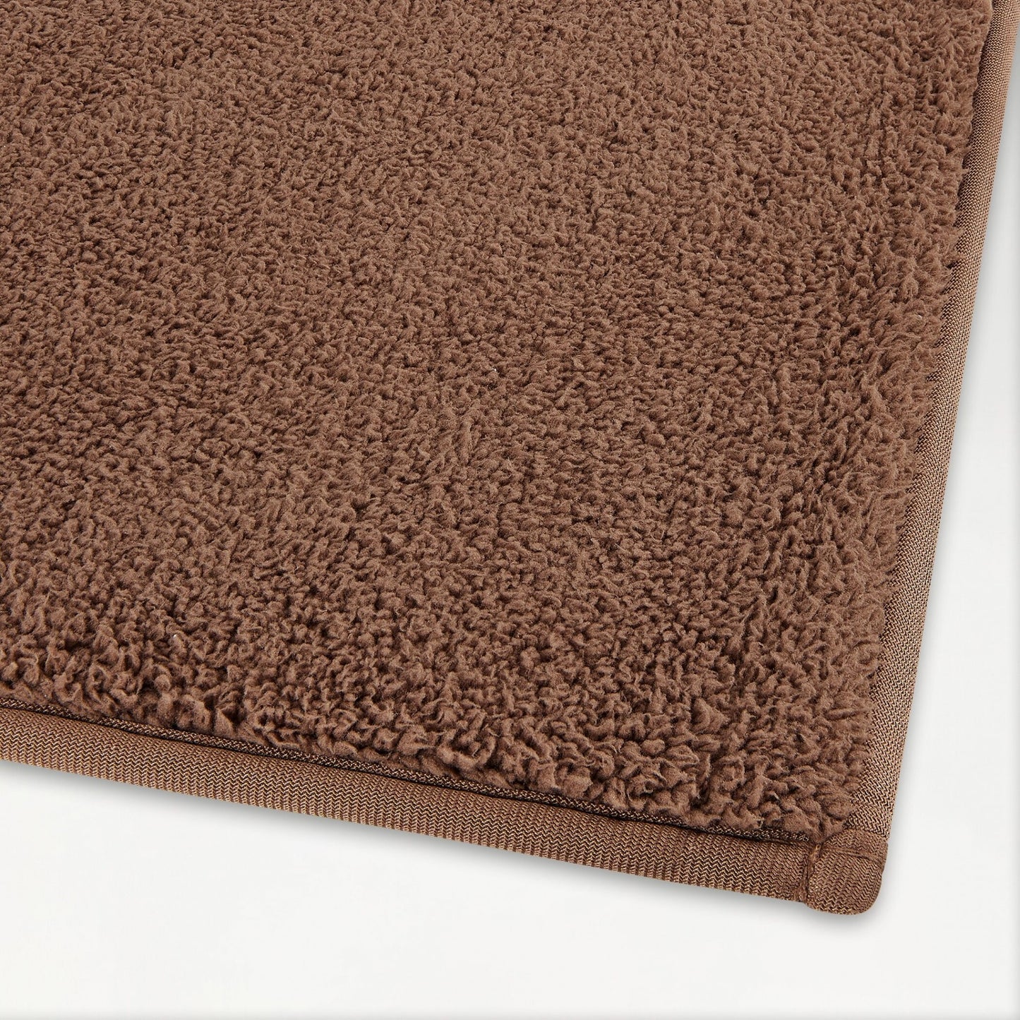 Swift Flow Polyester Large Bath Mat, 1659 GSM, Solid, Dark Brown