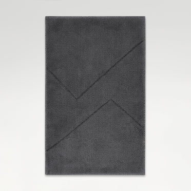 Swift Flow Polyester Large Bath Mat, 1659 GSM, Solid, Light Grey
