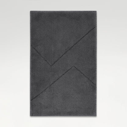 Swift Flow Polyester Large Bath Mat, 1659 GSM, Solid, Light Grey