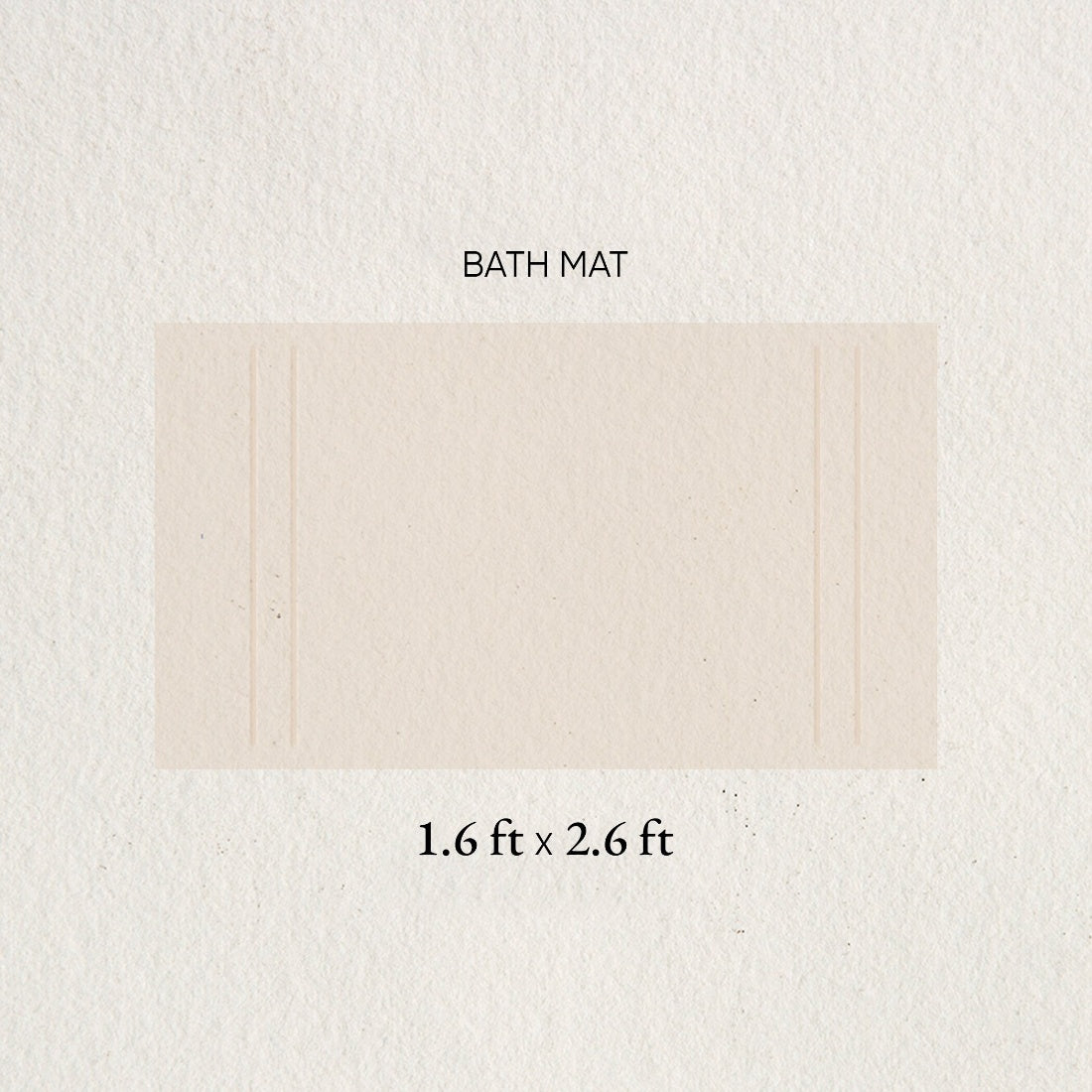 Swift Flow Polyester Large Bath Mat, 1659 GSM, Solid, Light Brown