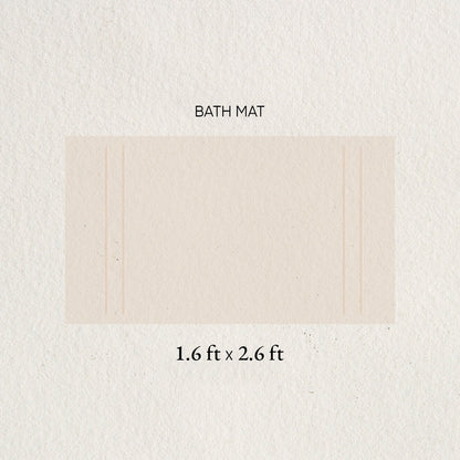 Swift Flow Polyester Large Bath Mat, 1659 GSM, Solid, Light Brown