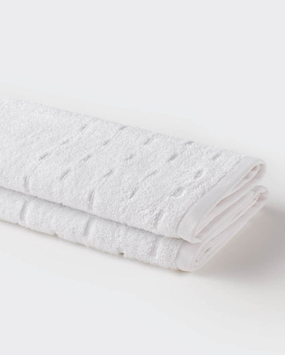 Airsoft 100% Cotton Bath Towel, 450 GSM, Solid, White