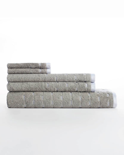Airsoft 100% Cotton Bath Towel, 450 GSM, Solid, Grey