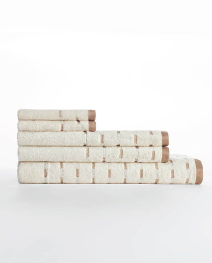 Airsoft 100% Cotton Bath Towel, 450 GSM, Solid, Beige