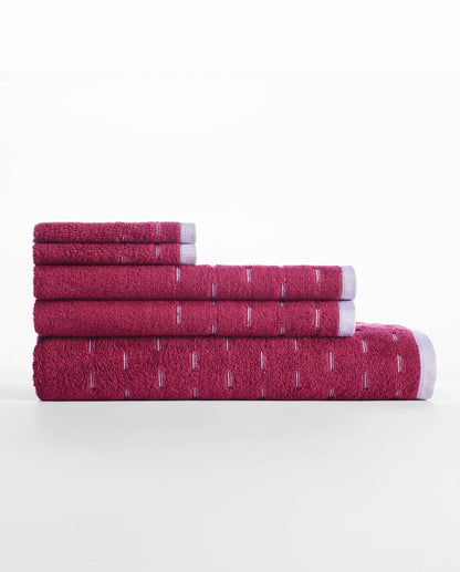 Airsoft 100% Cotton Hand Towel Set (2 Pcs), 450 GSM, Solid, Dark Brown