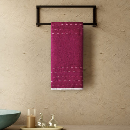 Airsoft 100% Cotton Hand Towel Set (2 Pcs), 450 GSM, Solid, Dark Brown