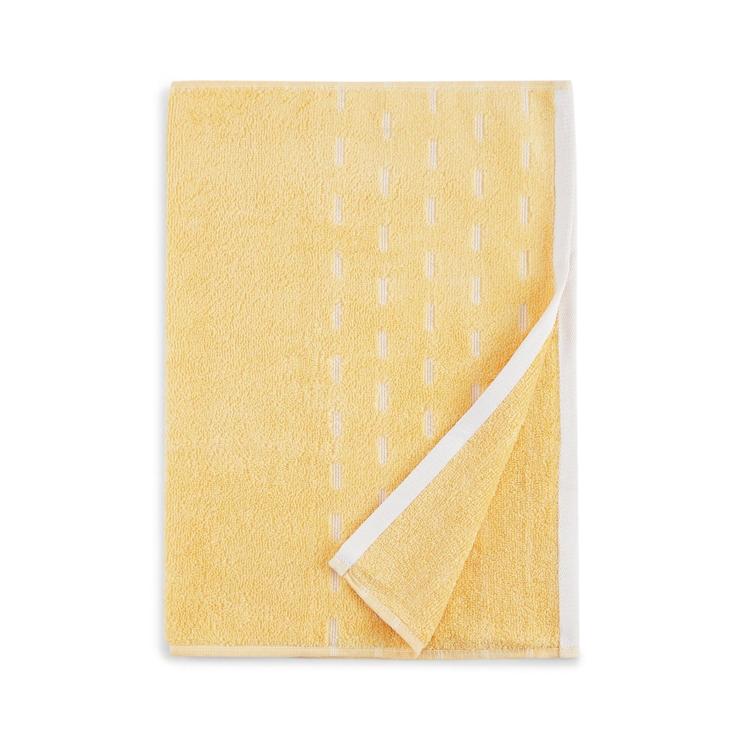 Airsoft 100% Cotton Hand Towel Set (2 Pcs), 450 GSM, Solid, Yellow