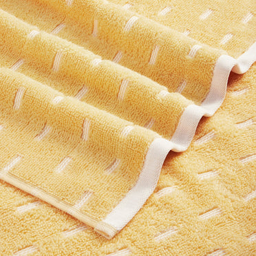 Airsoft 100% Cotton Hand Towel Set (2 Pcs), 450 GSM, Solid, Yellow