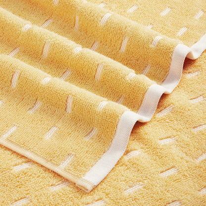 Airsoft 100% Cotton Hand Towel Set (2 Pcs), 450 GSM, Solid, Yellow