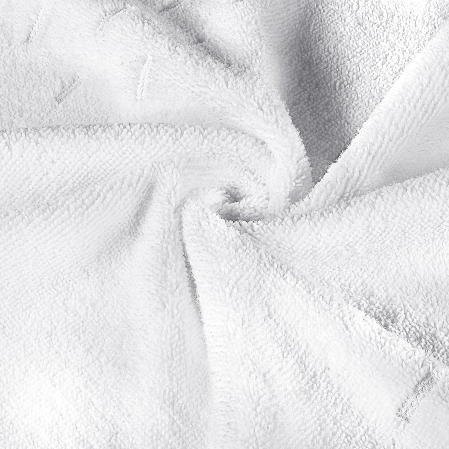 Airsoft 100% Cotton Hand Towel Set (2 Pcs), 450 GSM, Solid, White
