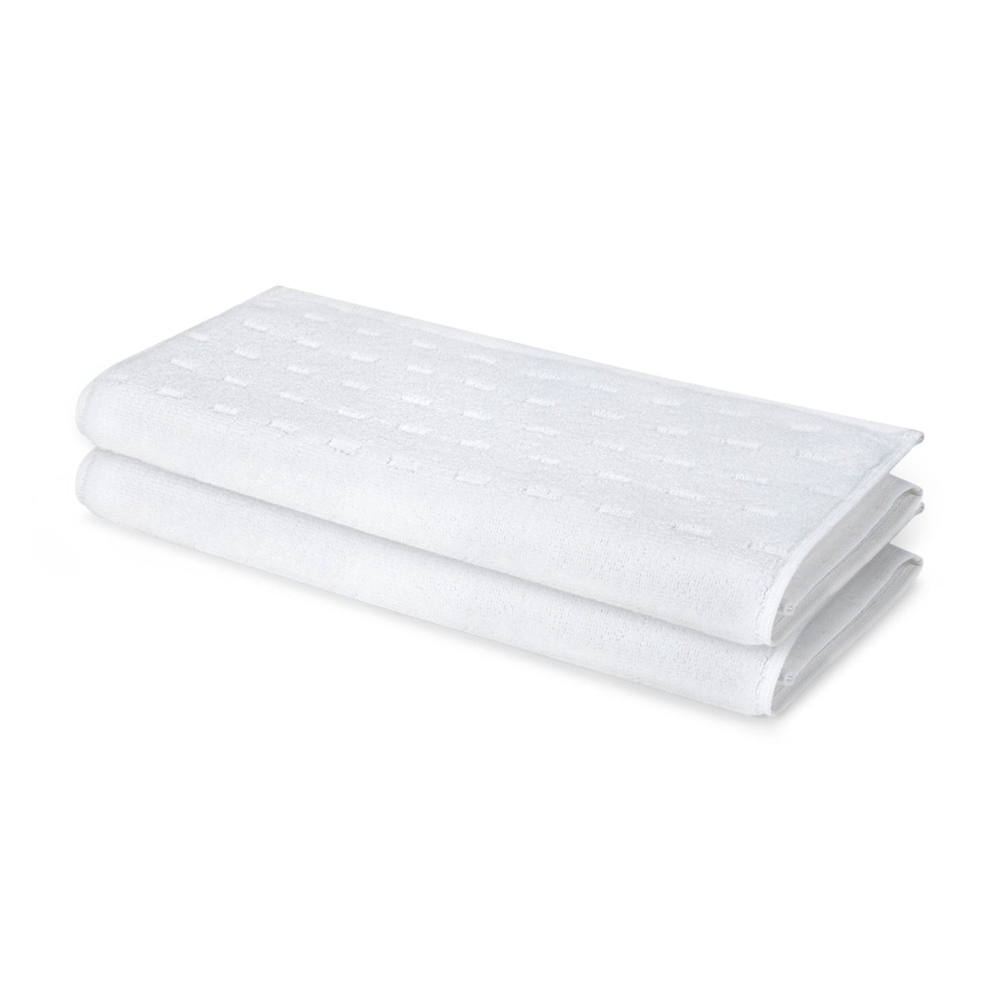 Airsoft 100% Cotton Hand Towel Set (2 Pcs), 450 GSM, Solid, White
