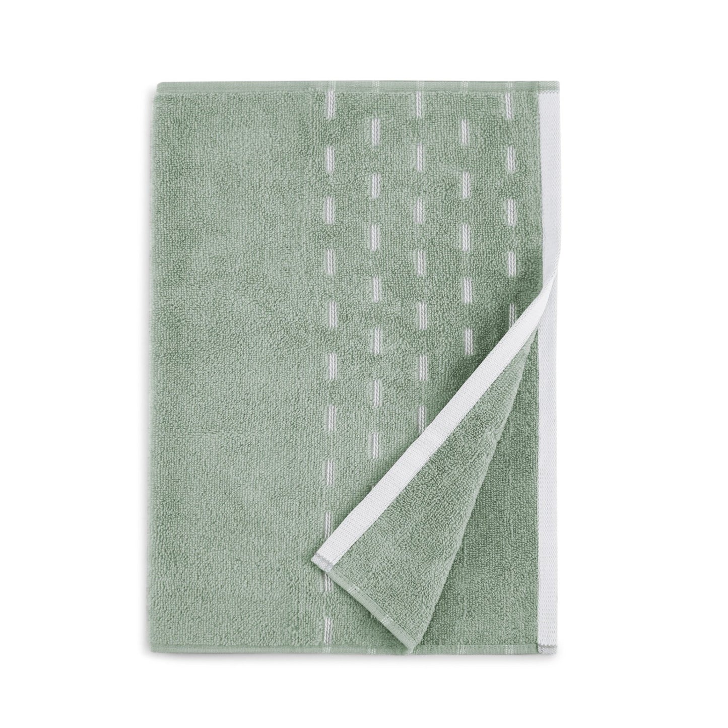 Airsoft 100% Cotton Hand Towel Set (2 Pcs), 450 GSM, Solid, Light Green