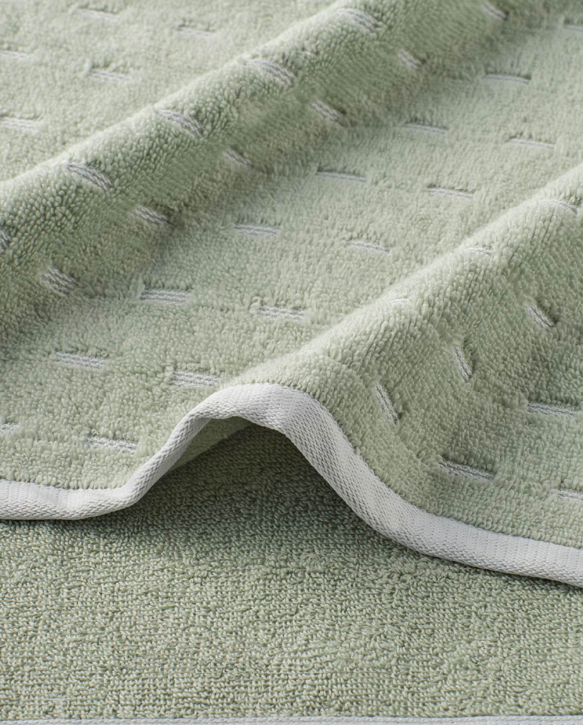 Airsoft 100% Cotton Hand Towel Set (2 Pcs), 450 GSM, Solid, Light Green