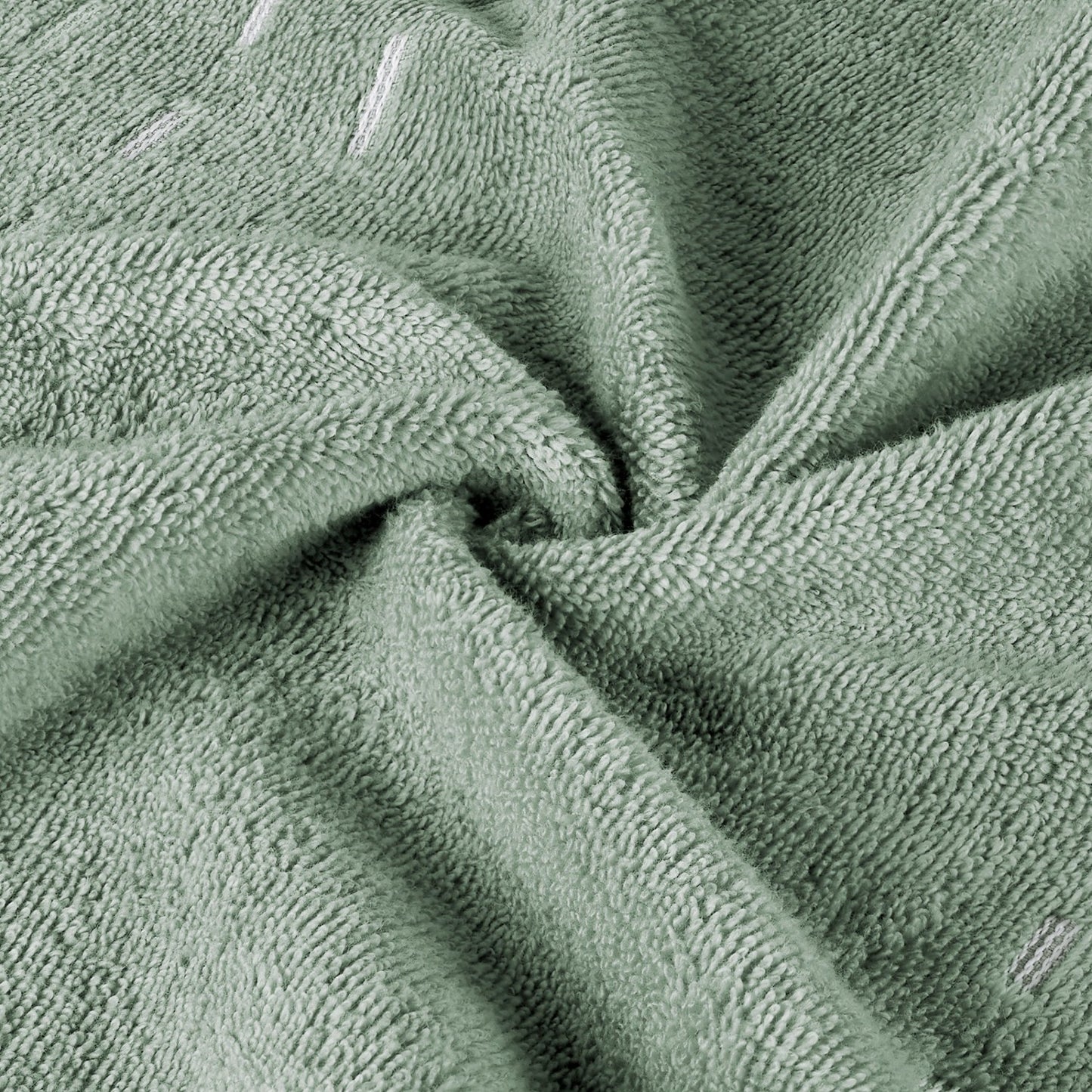 Airsoft 100% Cotton Hand Towel Set (2 Pcs), 450 GSM, Solid, Light Green