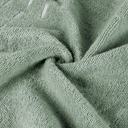 Airsoft 100% Cotton Hand Towel Set (2 Pcs), 450 GSM, Solid, Light Green