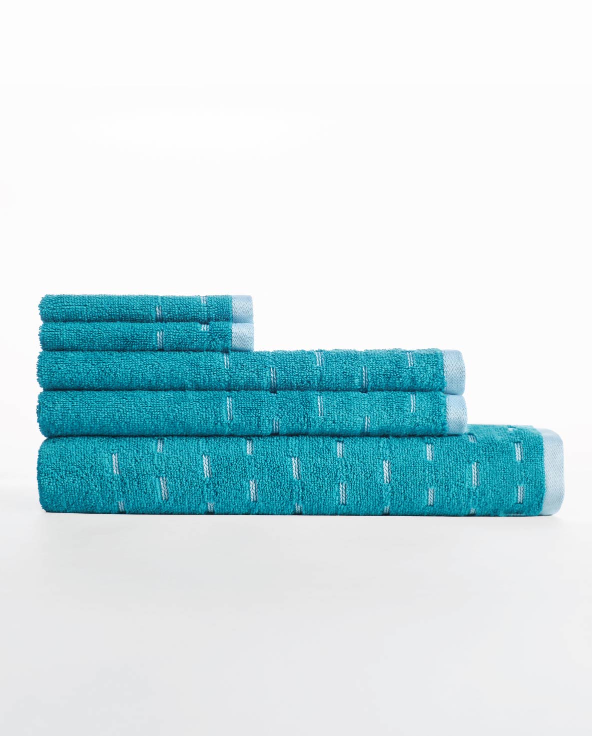 Airsoft 100% Cotton Hand Towel Set (2 Pcs), 450 GSM, Solid, Dark Teal