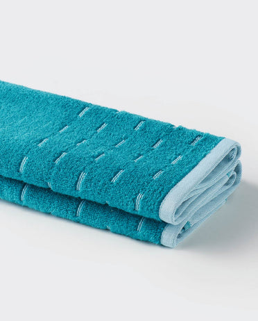 Airsoft 100% Cotton Hand Towel Set (2 Pcs), 450 GSM, Solid, Dark Teal