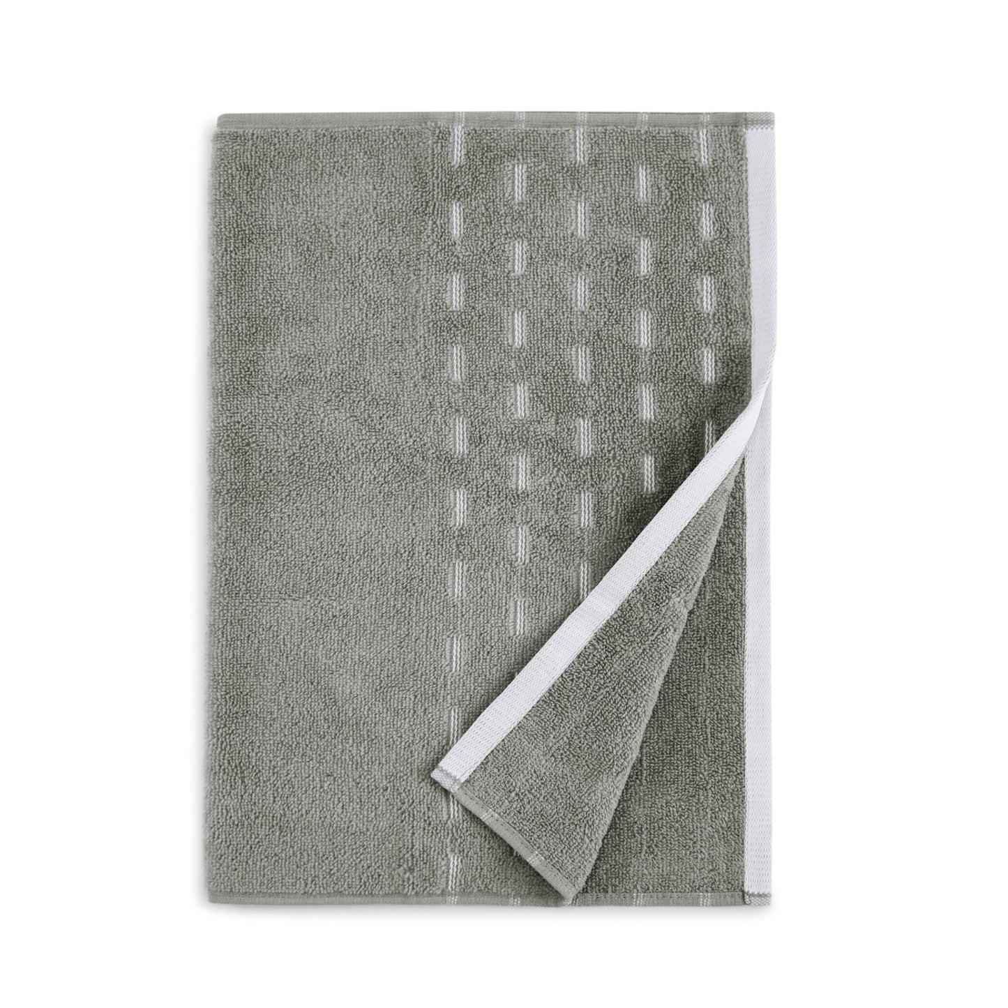 Airsoft 100% Cotton Hand Towel Set (2 Pcs), 450 GSM, Solid, Grey