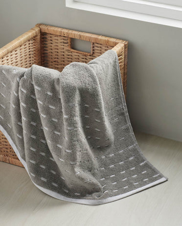 Airsoft 100% Cotton Hand Towel Set (2 Pcs), 450 GSM, Solid, Grey