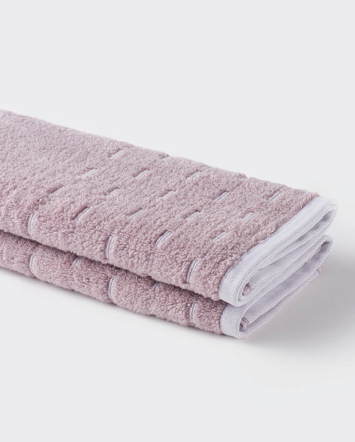 Airsoft 100% Cotton Hand Towel Set (2 Pcs), 450 GSM, Solid, Light Violet