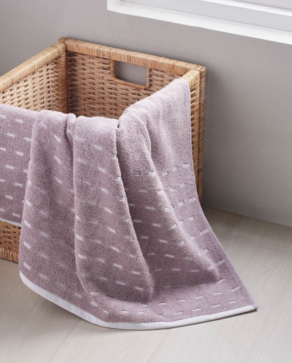 Airsoft 100% Cotton Hand Towel Set (2 Pcs), 450 GSM, Solid, Light Violet